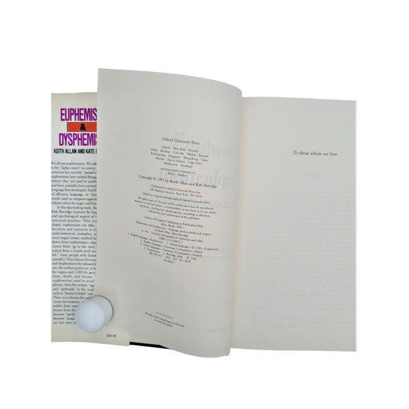 Euphemism and‎ Dysphemism: Language Used as Shield and Weapon Hardcover Book - Picture 4 of 8